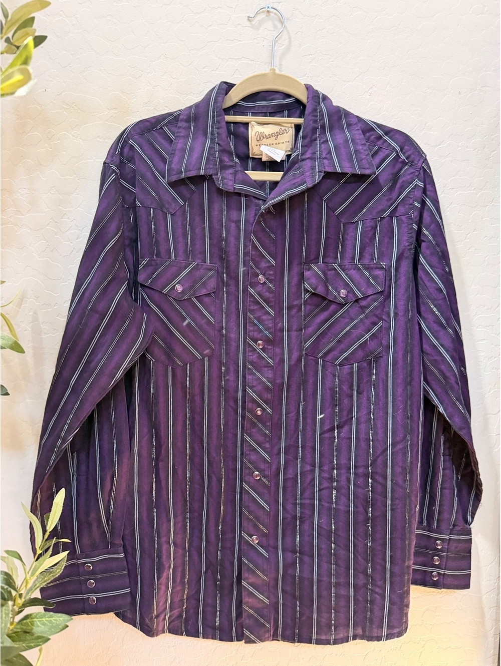 Vintage Wrangler Western Button Shirt Pearl Snap Buttons